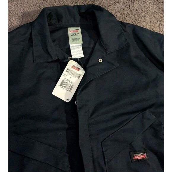 Dickies Temp Control Flex Performance Long Sleeve Navy Coveralls Men's 2XLT - Picture 3 of 7